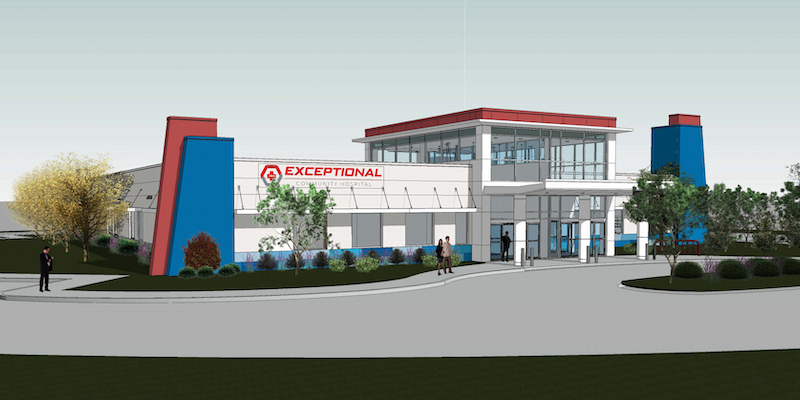 Exceptional-Healthcare-Maricopa rendering of new Exceptional Healthcare building in Maricopa