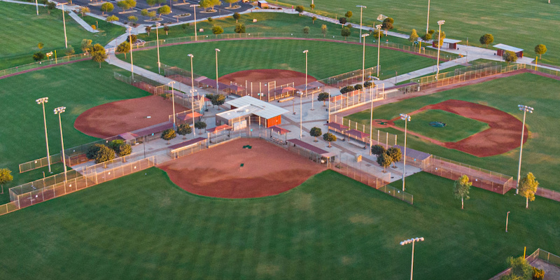 drone shot of baseball fields in maricopa drone shot of baseball fields in maricopa