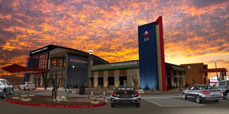 Exceptional Healthcare building exterior rendering Exceptional Healthcare building exterior rendering